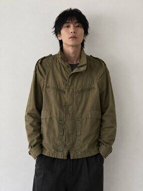 Final Home Field Jacket Olive Green Cotton M